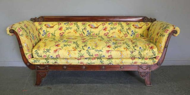 Empire Style Upholstered Sofa.From