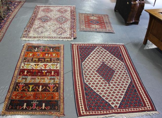 Lot of 4 Carpets From a Stamford 15eeff