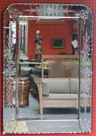 Rectangular Venetian Style Mirror.From