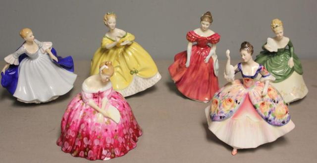 6 Royal Doulton Porcelain Figurines Victoria 15ef24