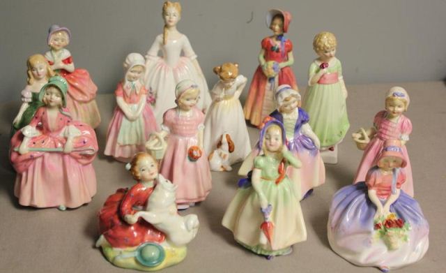 14 Royal Doulton Porcelain Figurines Assorted 15ef26