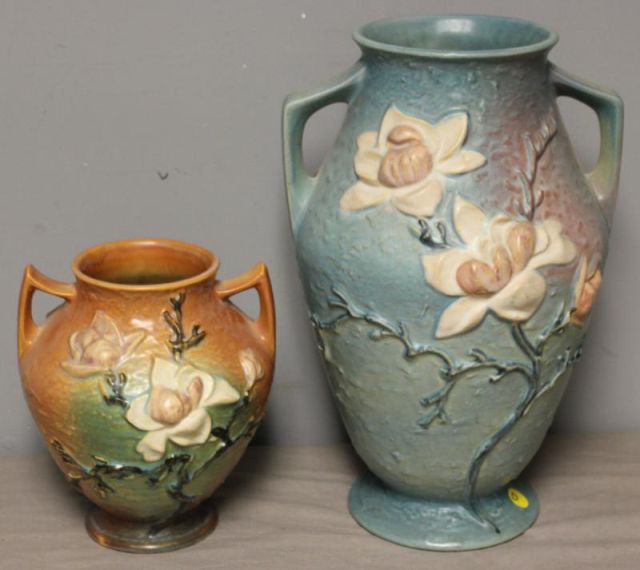 Lot of 2 Art Pottery Roseville 15ef1f