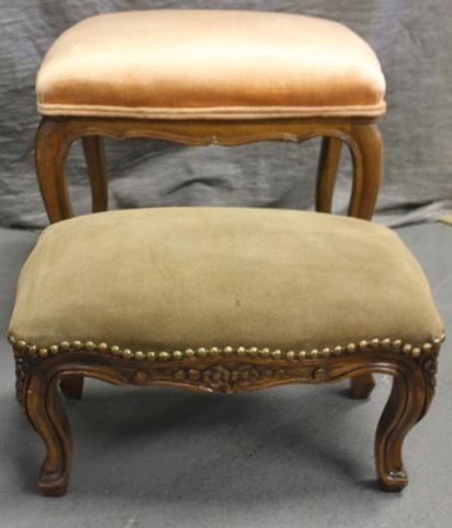 2 Louis XV Style Upholstered Stools.From