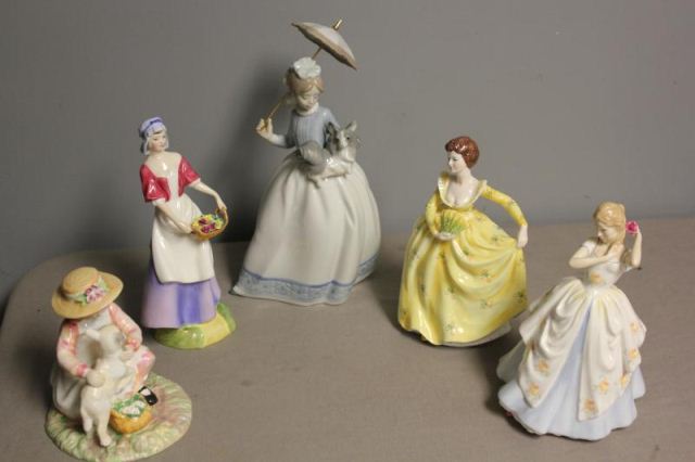 5 Porcelain Figures Inc Doulton