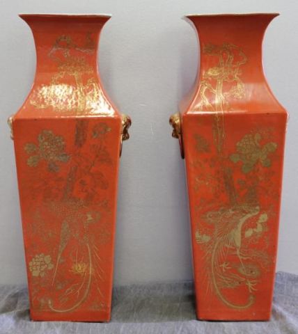 Pair of Large Chinese Orange and 15ef5c