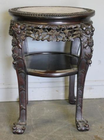 Antique Chinese Marble Top Circular