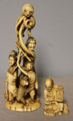 2 Pieces of Asian Ivory.Includes