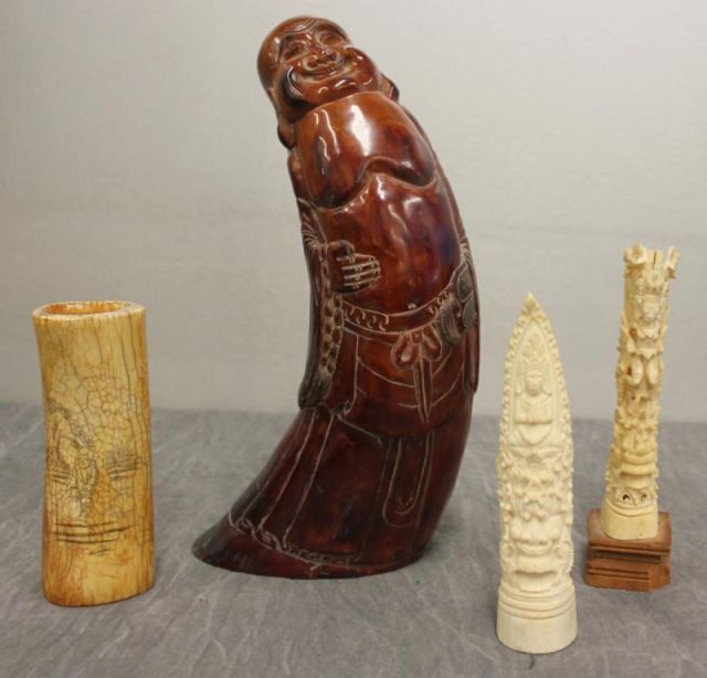 Lot of Asian Items Includes a carved 15ef8e