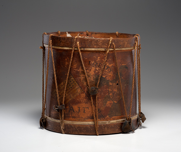 Early American Patriotic Painted Drum