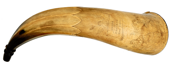 Early American Powder Horn 13''