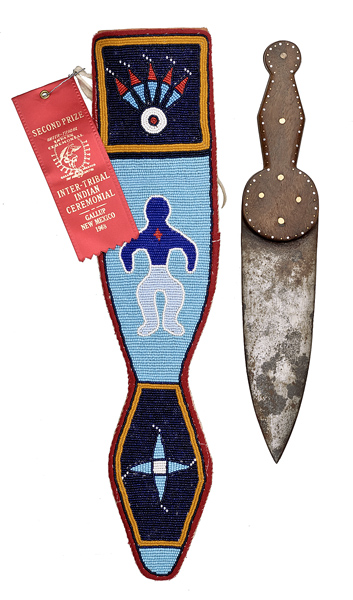 Contemporary Knife and Beaded Sheath 15f226