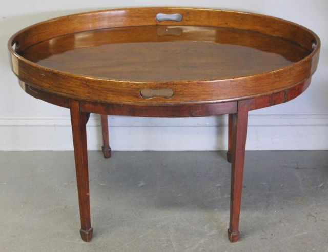 Antique Georgian Mahogany Tray 15f5b3