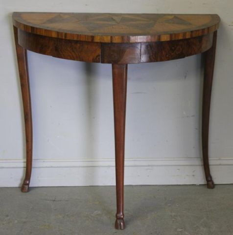 Continental Demilune Table.From