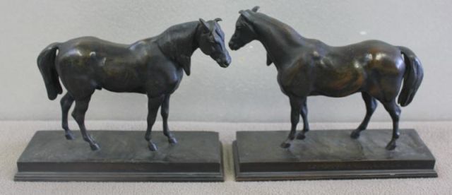 Pair of After Barye Bronze Bookends 15f5d6