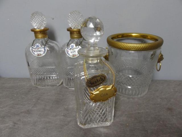 Decanter and Crystal Lot.To include