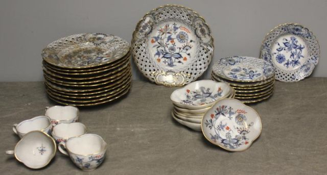 Assorted Meissen Lot.9 bowls with a