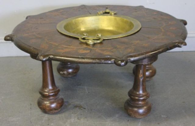 Inlaid Occasional Table with Center