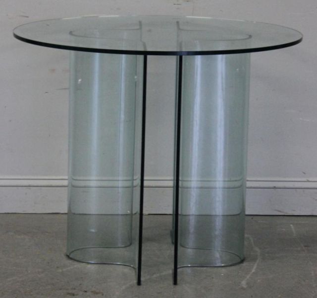 Glass 3 Piece End Table.From a