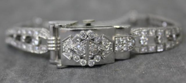 Lucien Piccard Ladies Diamond & Platinum