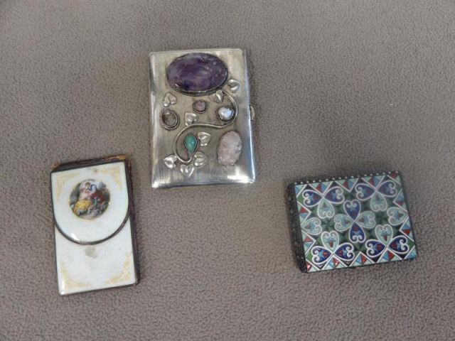 Silver and Enamel Lot Includes 15f659