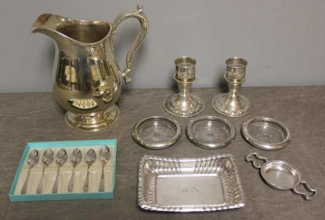 STERLING. Lot Includes a Water Pitcher