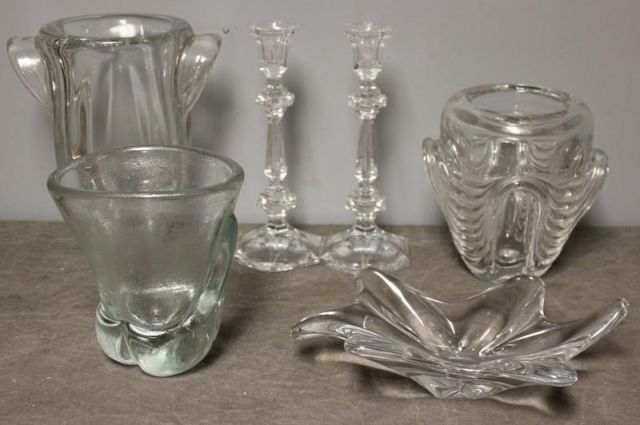 Midcentury Glass Lot Including Val St