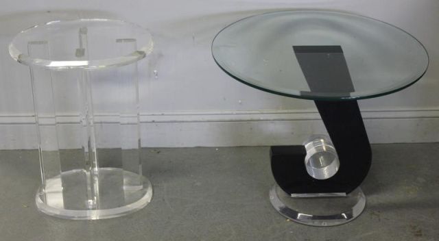 2 Midcentury Lucite End Tables 1 15f682