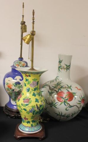 Lot of 2 Chinese Porcelain Lamps 15f6ba