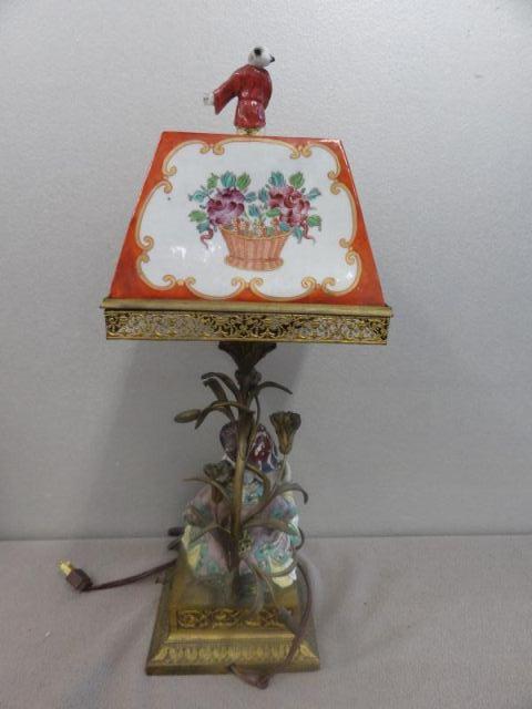 Chinese Faqua Figure Mounted as a Lamp.Antique