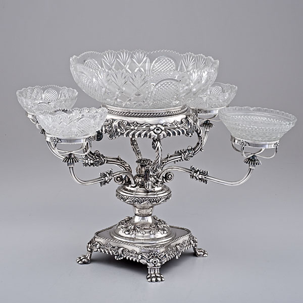 Sheffield Epergne English ca 1880s 15f7f8