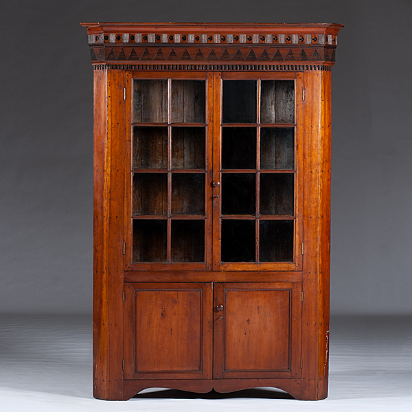 Cherry Corner Cupboard with Carvings 15f83c