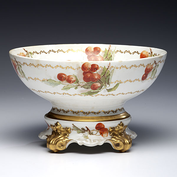 Limoges Punch Bowl and Stand French 15f89f