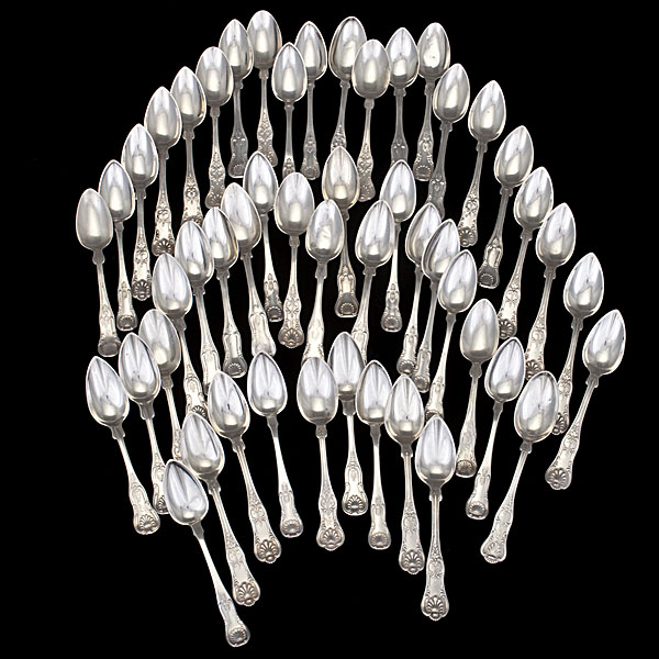 King's Pattern Sterling Teaspoons