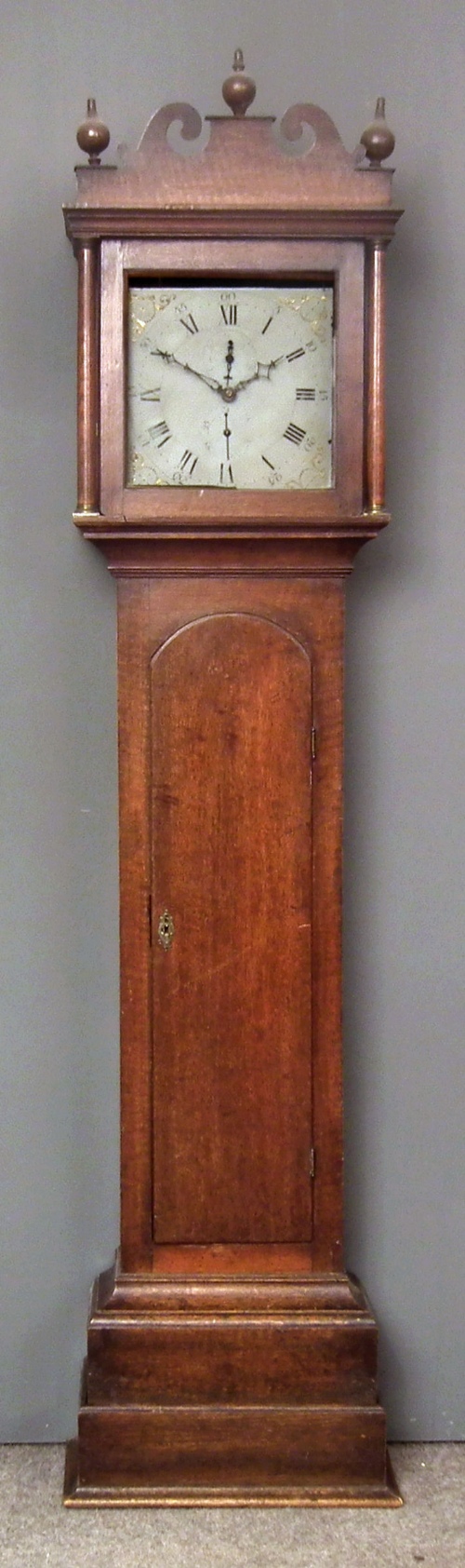 A late 19th Century oak longcase clock