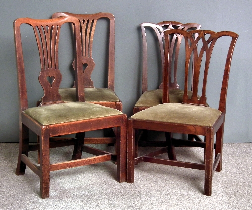 A pair of 18th Century mahogany dining