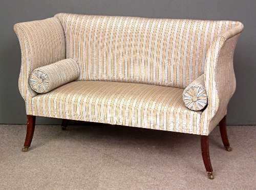 A mahogany Regency style sofa on