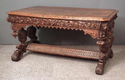 A 19th Century oak rectangular 15d221