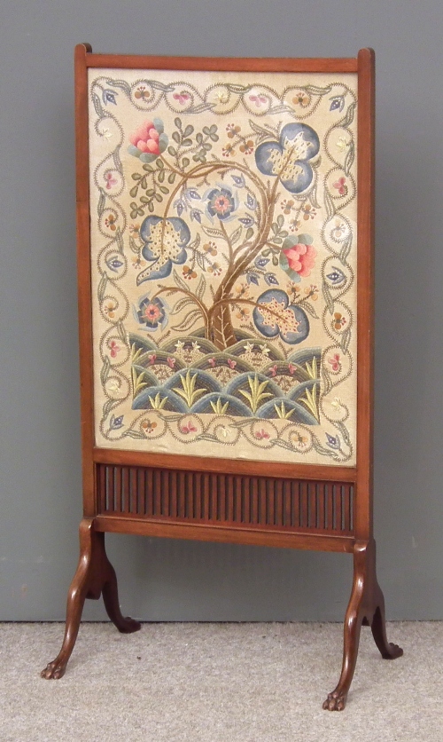 An Edwardian mahogany framed rectangular