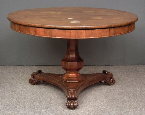 A William IV rosewood circular 15d236