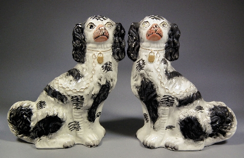 A pair of 19th Century Staffordshire