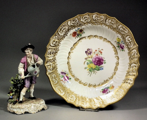 A Vienna porcelain cabinet plate of