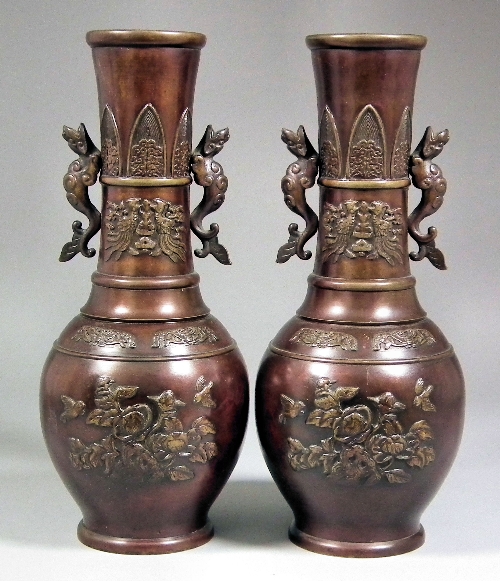 A pair of 19th Century Chinese brown