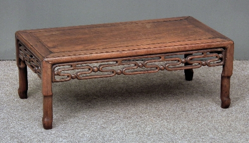 A Chinese rosewood rectangular