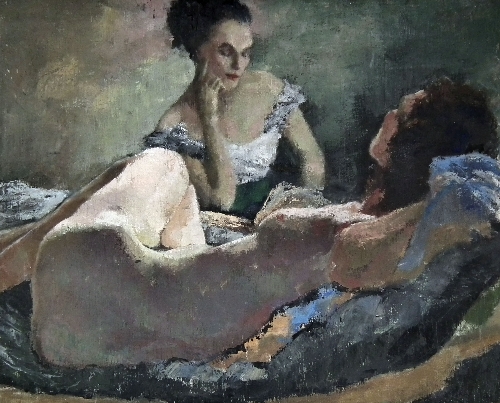 20th Century School - Oil painting