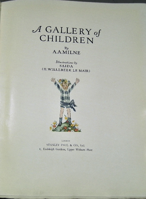 A A Milne A Gallery of Children  15d362