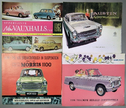 A quantity of 1960s British Car brochures