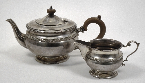 A George VI silver part tea service