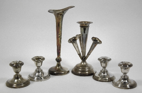 A George V silver four branch epergne 15d38b