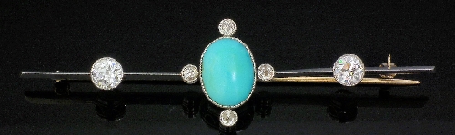 A 1920s white metal mounted turquoise 15d3d9