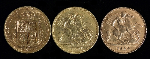 Three Half Sovereigns Victoria 15d436